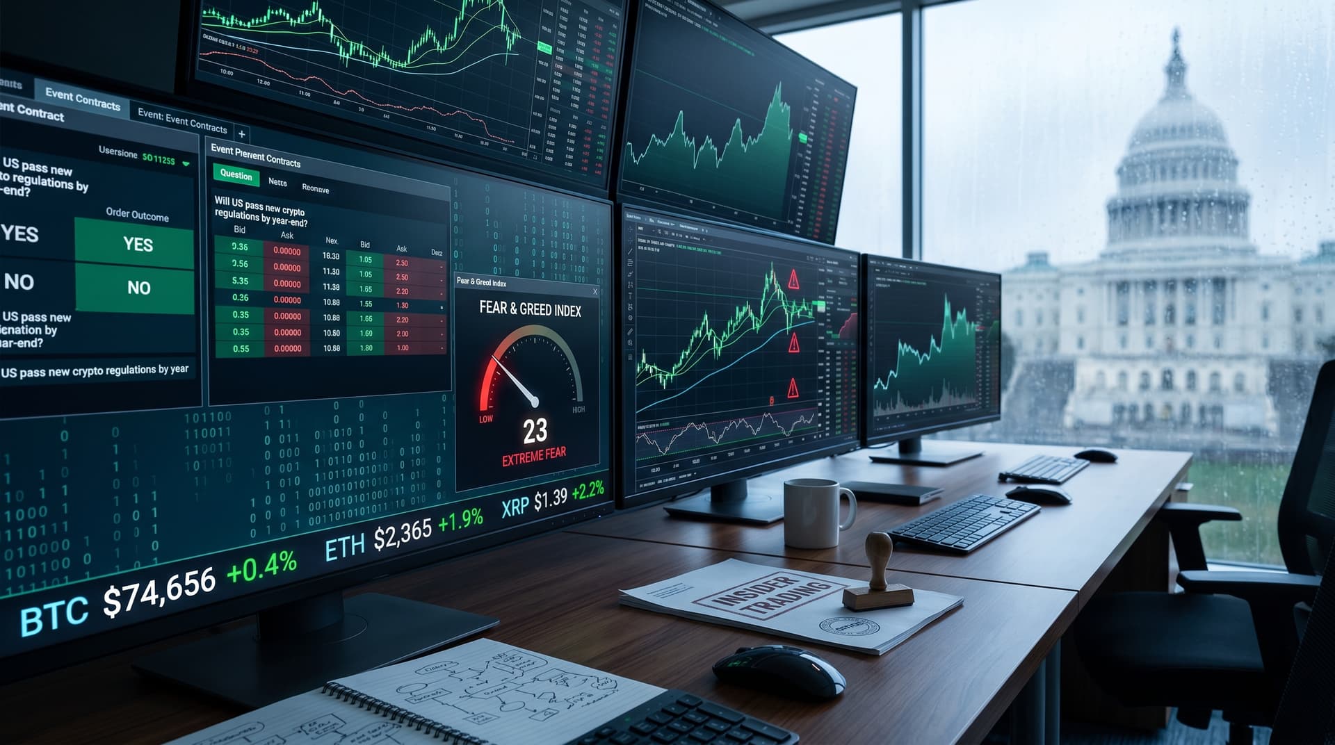 Prediction Markets Enforcement Looms: DOJ Probes as Fear Hits 23