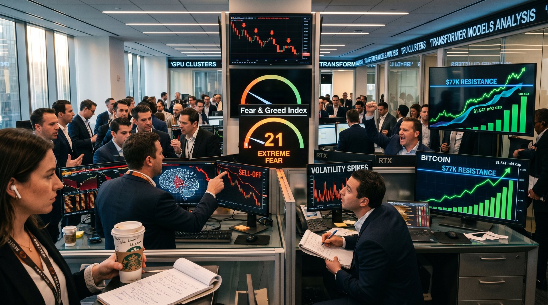 AI Sell-Off Oversold: Fear Index Hits 21, $77K Bitcoin Signals Buys — KRIPTO — ERYU PROJECT